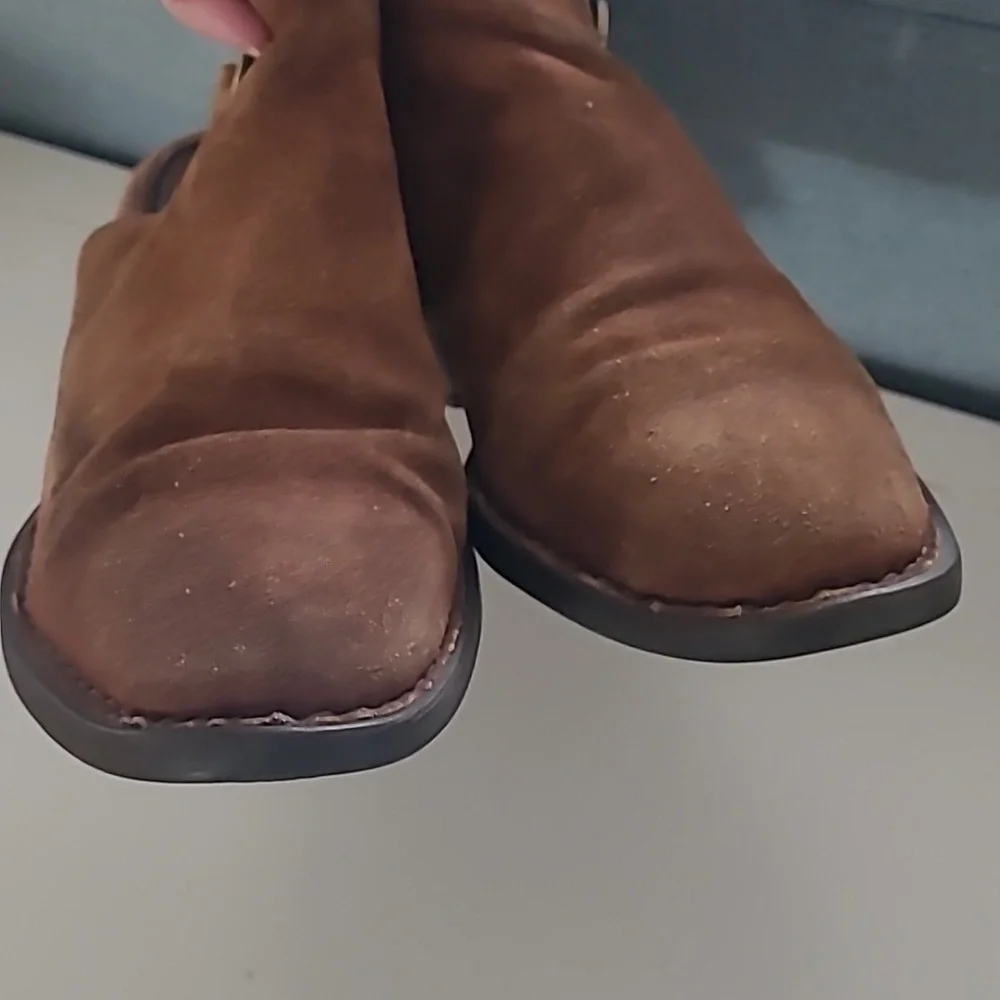 Born Margrit Slingback Suede Booties Women's Size 7 - Picture 14 of 14